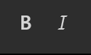 粗体bold,斜体italic,分别选取了首字母作为标签名
